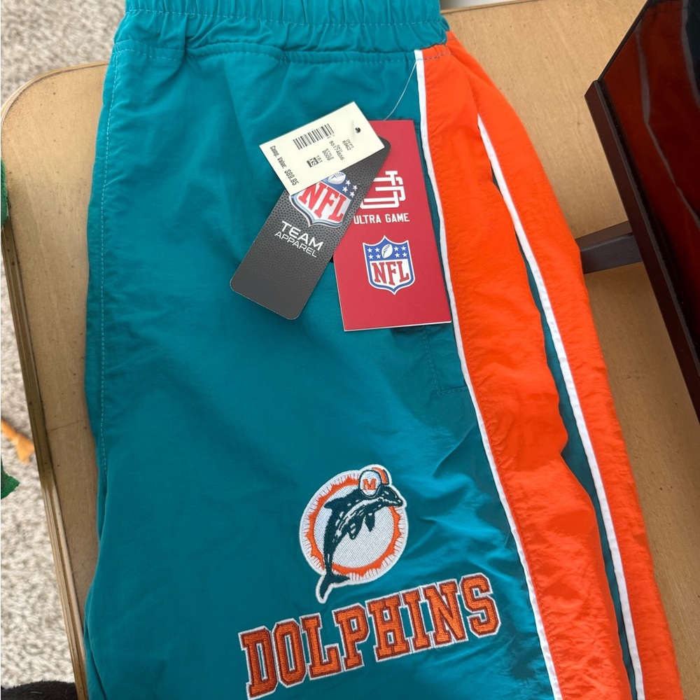 NFL Teal and Orange Dolphins Track Pants